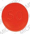 Thioridazine hydrochloride 50 mg GG 33 50 Back