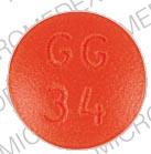 Thioridazine hydrochloride 100 mg GG 34 100 Front