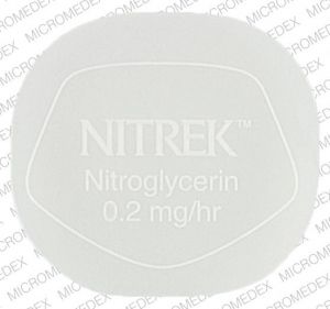 Pill NITREK Nitroglycerin 0.2mg/hr Clear Eight-sided is Nitrek