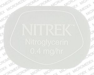 Nitrek 0.4 MG/HR NITREK Nitroglycerin 0.4mg/hr Front