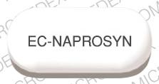 Pill EC-NAPROSYN 500 White Elliptical/Oval is EC-Naprosyn