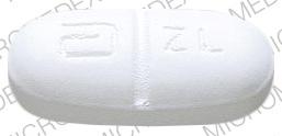 Pill 600 a ZL White Oval is Zyflo