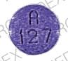 Pill A 127 Purple Round is Sodium Fluoride