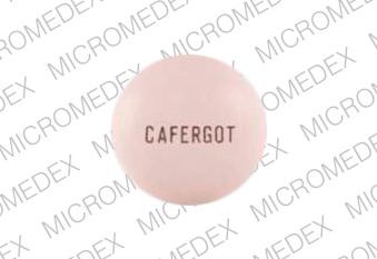 Pill CAFERGOT Pink Round is Cafergot