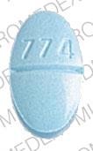 Pill 774 S Blue Elliptical/Oval is Sorbitrate
