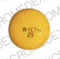 Pill WYETH 29 Yellow Round is Sparine