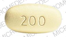 Pill 200 Yellow Elliptical/Oval is Rezulin