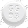 Pill GG 93 White Round is Lorazepam