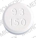 Pill 93 150 3 White Round is Acetaminophen and Codeine Phosphate