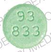 Pill 93 833 Green Round is Clonazepam