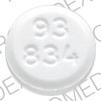 Pill 93 834 White Round is Clonazepam