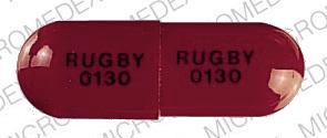 Cephalexin 500 mg RUGBY 0130 RUGBY 0130