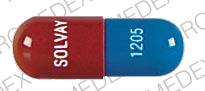 Pill SOLVAY 1205 Red Capsule/Oblong is Creon 5