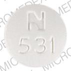 Pill N 531 White Round is NAPROXEN SODIUM