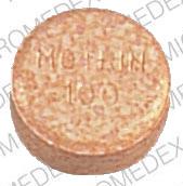 Pill MOTRIN 100 Orange Round is Motrin