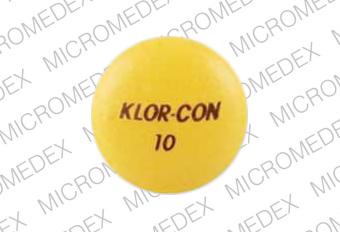 Pill KLOR-CON 10 Orange Round is Klor-Con 10