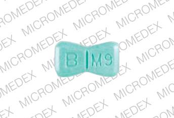 Pill B M9 MAXZIDE Green Figure eight-shape is Maxzide-25