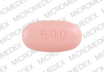 Pill XELODA 500 Pink Oval is Xeloda