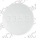 Pill 3358 M White Round is Orphenadrine Citrate