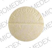Pill DuPont PERCODAN Yellow Round is Percodan