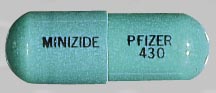 Pill MINIZIDE PFIZER 430 is Minizide 0.5 mg / 1 mg