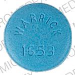 Pill 300 WARRICK 1653 Blue Round is Labetalol Hydrochloride