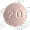 Pill OC 20 Pink Round is OxyContin
