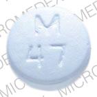 Metoprolol tartrate 100 mg M 47 Front