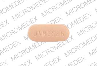 Pill JANSSEN R 2 Orange Oval is Risperdal