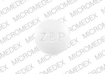 Zbp Pill Images White Round