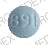 Pill 891 G Blue Round is Preven emergency contraceptive