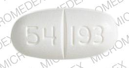 Pill 54 193 White Oval is Viramune