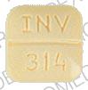 Pill INV 314 7.5 Yellow Four-sided is Warfarin Sodium