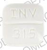 Pill INV 315 10 White Four-sided is Warfarin Sodium