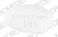 Pill Beecham 185 White Oval is Beepen-VK