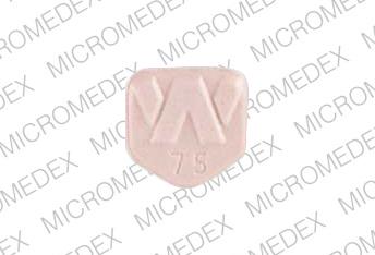 Pill W 75 704 Orange Five-sided is Effexor