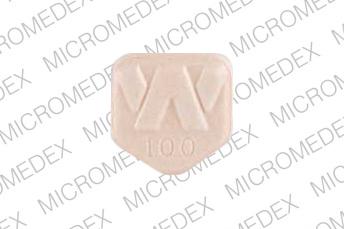 Pill W 100 705 Orange Five-sided is Effexor