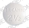 Pill BRICANYL 2 1/2 White Round is Bricanyl