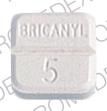 Pill BRICANYL 5 White Four-sided is Bricanyl