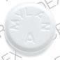 Pill MYLAN A White Round is Alprazolam