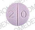 Pill 2 0 Purple Round is Methazolamide