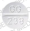 Pill GG 238 White Round is Glyburide