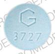 Pill G 3727 Blue Round is Glyburide