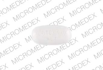 Pill LOTENSIN HCT 57 57 White Oval is Lotensin HCT