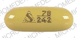 Pill logo 78 242 Yellow Capsule/Oblong is Sandimmune