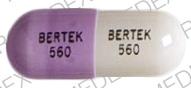 Phenytoin sodium extended 100 mg BERTEK 560 BERTEK 560