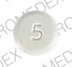Pill 5 M White Round is Methylin