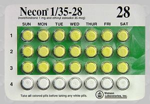 Necon 1/35 ethinyl estradiol 0.035 mg / norethindrone 1 mg (WATSON 508)