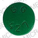 Pill GG 427 Green Round is Cimetidine