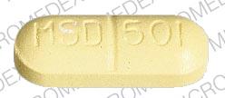 Pill MSD 501 Yellow Oval is Benemid